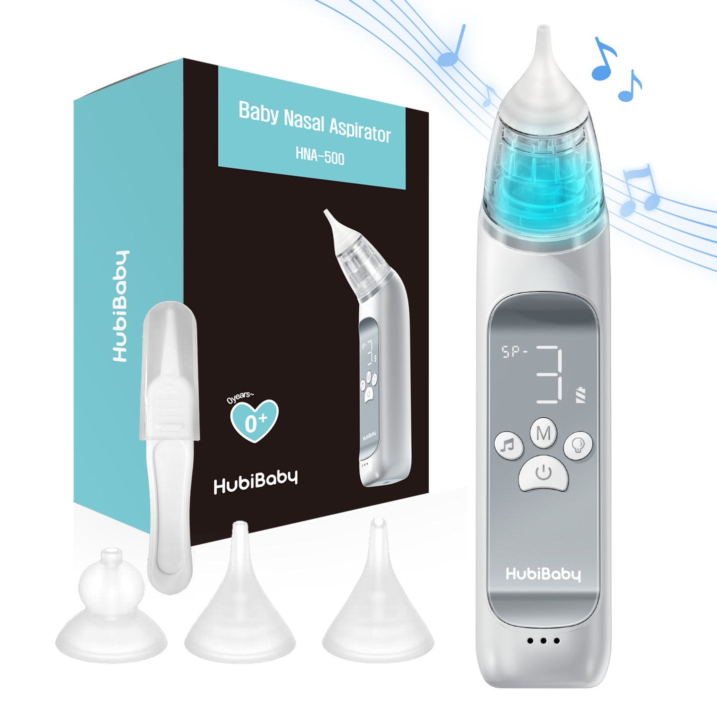 Aspirador Nasal Eléctrico HubiBaby para Bebé HNA-500